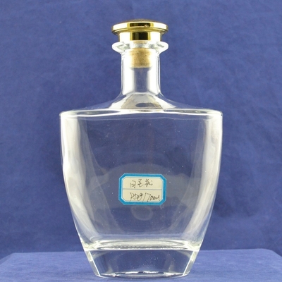Frais d'échantillonnage gratuits Bouteilles de gin en verre pour alcool/liquide Bouteille de verre vide