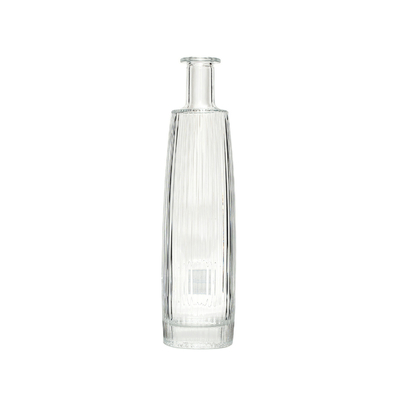 350 ml 750 ml bouteille d'eau en verre transparent Spray de couleur personnalisé pour le matériau en verre Super Flint