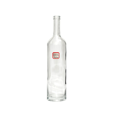 350 ml 750 ml bouteille d'eau en verre transparent Spray de couleur personnalisé pour le matériau en verre Super Flint