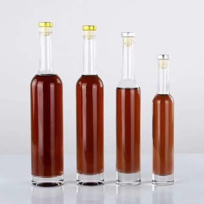 Forme personnalisée Gravure à l'intérieur Bouteille claire de 200 ml 375 ml pour vodka tequila rhum