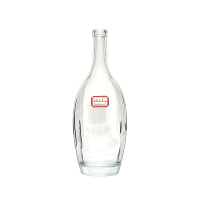 Bouteille de liqueur de brandy de forme personnalisée de verre Super Flint 200 ml vide 750 ml 500 ml