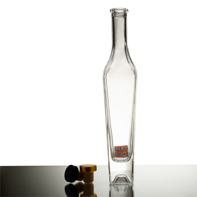 Bouteille en verre de boissons de 500 ml avec bouchon en verre de super flint