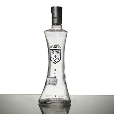 Bouteille en verre de boissons de 500 ml avec bouchon en verre de super flint