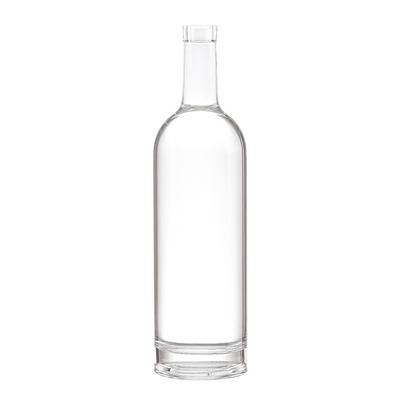 Estampage à chaud Bouteille en verre de 2 litres pour une forme personnalisée Jus Spiritueux Boisson alcoolisée Vodka Gin Vin bleu