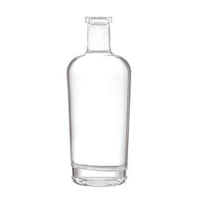 Estampage à chaud Bouteille en verre de 2 litres pour une forme personnalisée Jus Spiritueux Boisson alcoolisée Vodka Gin Vin bleu
