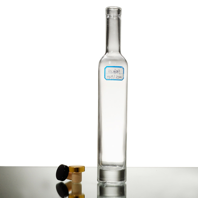 Bouteille en verre glacé de 375 ml avec étiquette imprimée et échantillon gratuit offert