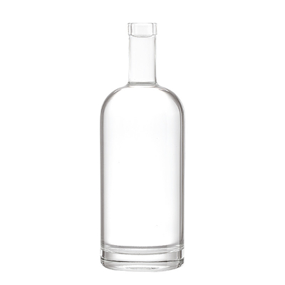 Estampage à chaud Bouteille en verre de 2 litres pour une forme personnalisée Jus Spiritueux Boisson alcoolisée Vodka Gin Vin bleu