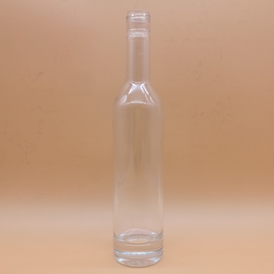 Bouteilles d'alcool en verre de 500 ml avec couleur glacée/transparente/peinte