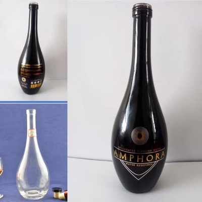 Bouteilles en verre d'huile d'olive extra vierge de 500 ml/700 ml/750 ml pour les sauces sur mesure en vrac