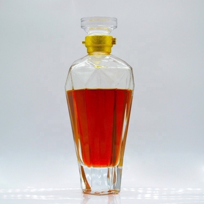 Bouteille d'alcool vide personnalisée Bouteille de verre de vodka 1L avec un design unique Expédition express