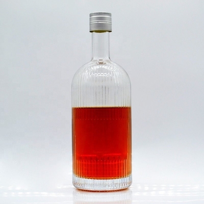Bouteille d'alcool vide personnalisée Bouteille de verre de vodka 1L avec un design unique Expédition express