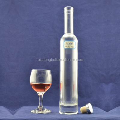 Bouteille en verre de cidre de pomme de 100 ml 300 ml avec une surface décale et un type de scellement en liège
