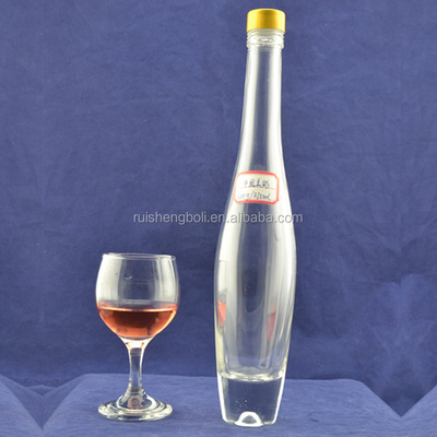 Bouteille en verre de cidre de pomme de 100 ml 300 ml avec une surface décale et un type de scellement en liège
