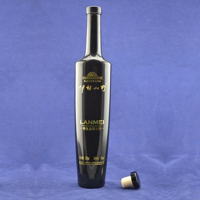 Bouteille en verre d'huile d'olive à vis avec décal surface de manutention et OEM / ODM bienvenue