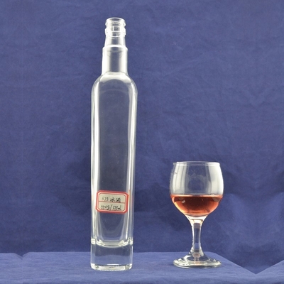 Bouteille en verre d'huile d'olive à vis avec décal surface de manutention et OEM / ODM bienvenue
