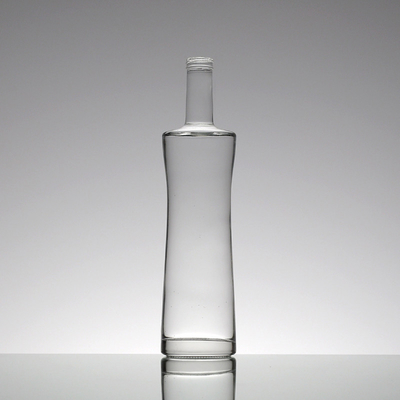 Bouteille de jus en verre de cristal personnalisée en provenance d'Italie avec type d'étanchéité en liège