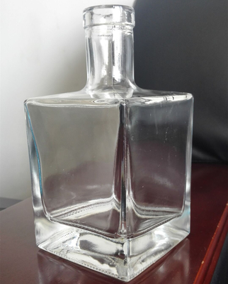 Bouteille de whisky en verre Super Flint clair 375ml 500ml Bouteille de vin à base de vodka