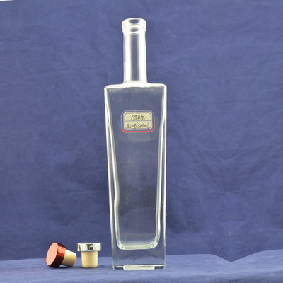 Bouteille de whisky en verre Super Flint clair 375ml 500ml Bouteille de vin à base de vodka