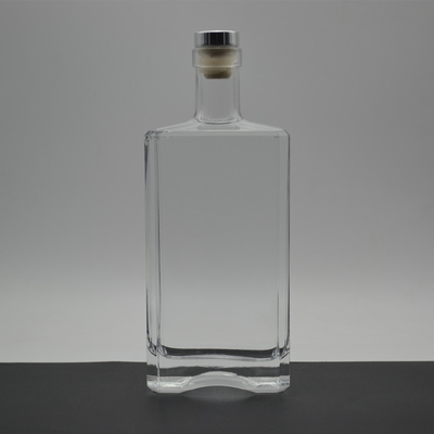 Bouteille de whisky en verre Super Flint clair 375ml 500ml Bouteille de vin à base de vodka