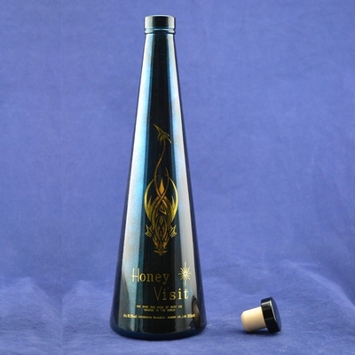 Liquore noir mat Gin Vodka Brandy Bouteille en verre de vin 500 ml 750 ml 700 ml