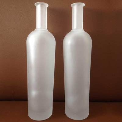 500 ml de sérigraphie personnalisée couronne glacée royal whisky vodka gin bouteilles en verre avec liège
