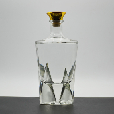 Boissons industrielles Bouteille en verre de conception personnalisée Bouteilles en verre de liqueur pour la vodka