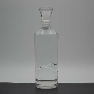Boissons industrielles Bouteille en verre de conception personnalisée Bouteilles en verre de liqueur pour la vodka