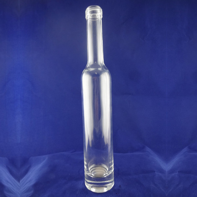 Impression de logo personnalisable Slim Tall Round Glass Bouteilles de vodka et de liqueur avec joint de liège