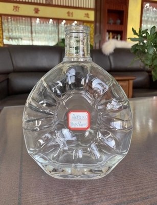 Bouteille en verre 500 ml 700 ml 750 ml vide Liqueur Vin Brandy avec bouchon en verre pour la vodka