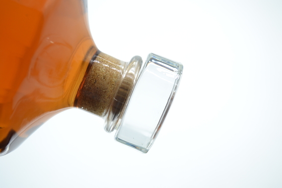Bouteille en verre 500 ml 700 ml 750 ml vide Liqueur Vin Brandy avec bouchon en verre pour la vodka