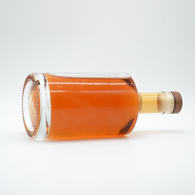 750 ml de whisky vide extra flint vodka bouteille de verre ronde pour boisson