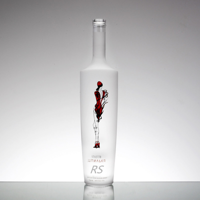 Bouteille en verre avec bouchon à vis pour le gin, la vodka, la tequila, les spiritueux et les spiritueux, capacité de 50 ml à 5 litres