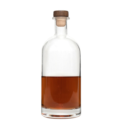 750 ml bouteille vide avec traitement de surface de gel et matériau en verre Super Flint