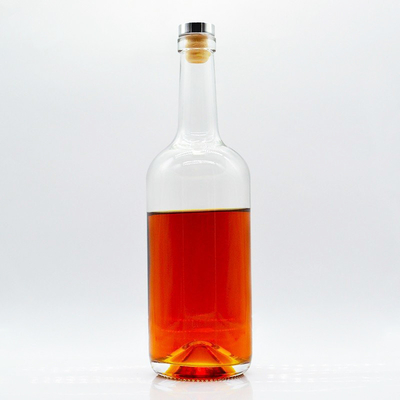 750 ml bouteille vide avec traitement de surface de gel et matériau en verre Super Flint