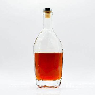 750 ml bouteille vide avec traitement de surface de gel et matériau en verre Super Flint
