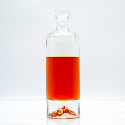 750 ml bouteille vide avec traitement de surface de gel et matériau en verre Super Flint