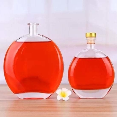 Super Flint 500ml 700ml 750ml Brandy Liquor Bouteilles en verre de vin avec et le design de mode