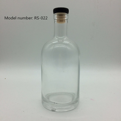 Collier en verre 750 ml Super Flint Rum Bouteille vide d'alcool pour le transport de boissons