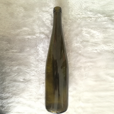 Bouteille en verre d'ambre de 750 ml pour la vodka, le whisky et le brandy