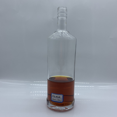 Boissons industrielles 1L Bouteille en verre à col long avec bouchon de whisky
