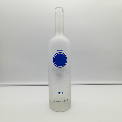 Bouteilles en verre claires de 750 ml pour la vodka, le whisky et les spiritueux