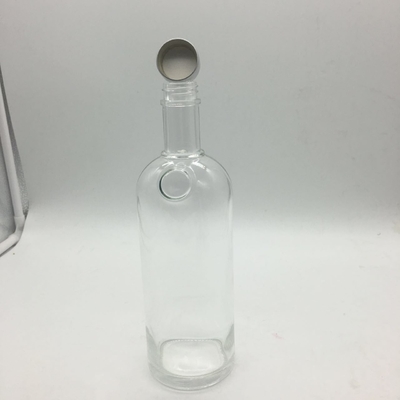 Bouteilles en verre claires de 750 ml pour la vodka, le whisky et les spiritueux