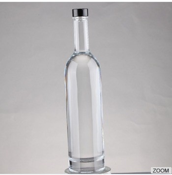 Bouteilles en verre claires de 750 ml pour la vodka, le whisky et les spiritueux