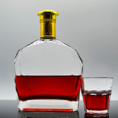 OEM/ODM Acceptable Bouteille en verre de 1 litre pour alcool Whisky Gin Tequila de professionnel