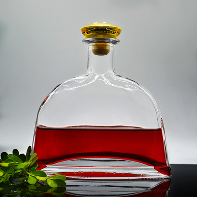 OEM/ODM Acceptable Bouteille en verre de 1 litre pour alcool Whisky Gin Tequila de professionnel