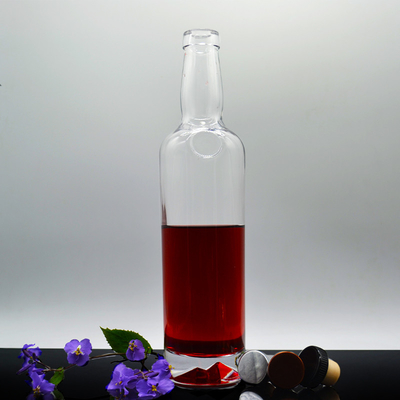 OEM/ODM Acceptable Bouteille en verre de 1 litre pour alcool Whisky Gin Tequila de professionnel