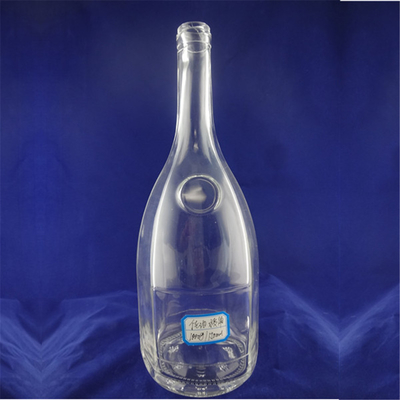 échantillon gratuit 500 ml 750 ml bouteille ronde en verre avec type d'étanchéité en liège