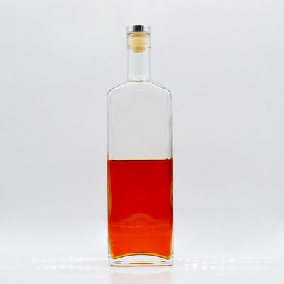 Matériau en verre Super Flint 700 ml Whisky Bouteille de verre vide pour boissons alcoolisées