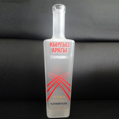 Bouteille en verre électroplaté pour alcool alcool whisky tequila vodka 350 ml 500 ml 750 ml