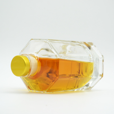 Type d'étanchéité au liège Verre transparent Vin liquide Whisky Vodka Tequila Bouteille 200 ml 375 ml 500 ml 750 ml 1000 ml